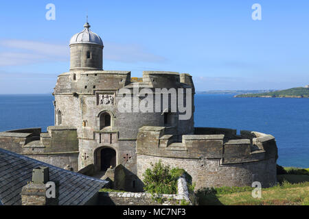 St Mawes Castle auf der Cornwall Stockfoto