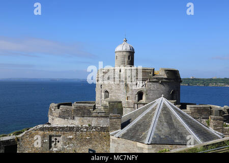 St Mawes Castle auf der Cornwall Stockfoto