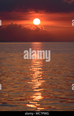 Malerische natürlich der goldene Stunden Sonnenuntergang Stockfoto