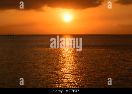 Malerische natürlich der goldene Stunden Sonnenuntergang Stockfoto