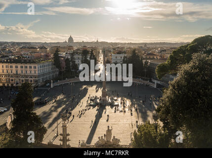 Piazza del Popolo in Rom, Italien Stockfoto