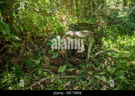 Im zweiten Weltkrieg bleibt auf Mushu Island, Papua New Guinea Stockfoto