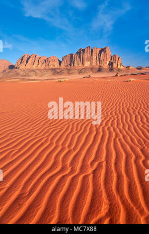 Wüste Wadi Rum, Jordanien Stockfoto