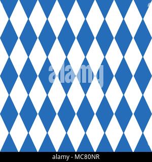 Oktoberfest Feldung und Bayerische Flaggenmuster eps Stock Vektor