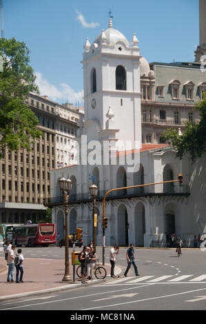 Diese ehemalige öffentliche Gebäude von Buenos Aires ist heute ein Museum. Stockfoto