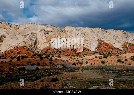 Nach Osten ausgerichteten Riff der San Rafael Swell in Central Utah Stockfoto