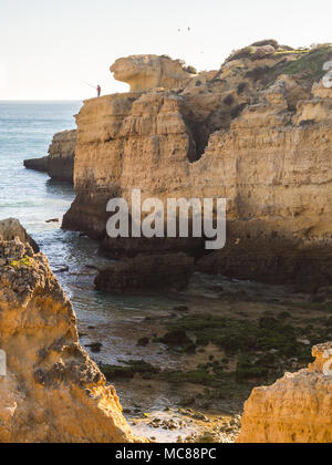 Praia de Sao Rafael (Sao Rafael Strand) in der Region der Algarve, Portugal. Stockfoto