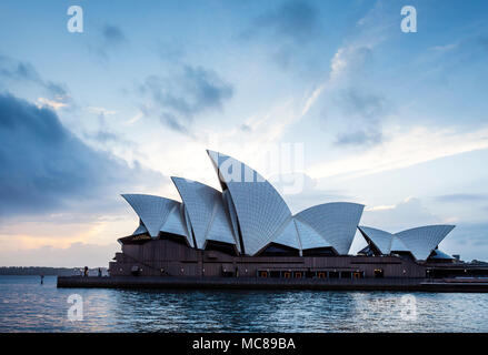 Am frühen Morgen an der Sydney Opera House Stockfoto