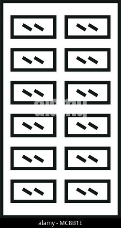 Ice Tray Icon Stock Vektor