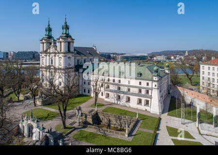 St. Stanislaus Kirche, alias Skalka und Paulinite Kloster in Krakau, Polen. Die berühmten historischen Ort, wo St. Stanislaus gesagt wurde, getötet zu werden. Stockfoto