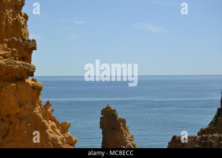 Vistas de la Costa Atlantica portuguesa en el Algarve Stockfoto