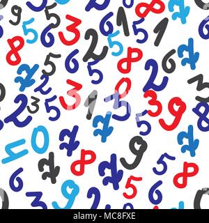 Die nahtlose Vektor Illustration der bunten Figuren Stock Vektor