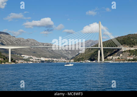 Franjo Tuđman-Brücke, Dubrovnik, Kroatien Stockfoto