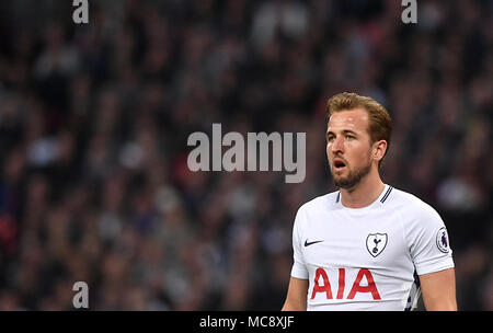 Tottenham Hotspur ist Harry Kane sieht während der Premier League Match im Wembley Stadion, London. Stockfoto