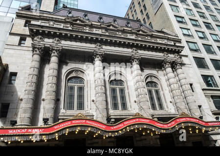 Lyceum Theatre ist ein Broadway-Theater in der 149 West 45. Street am Times Square NYC, USA Stockfoto