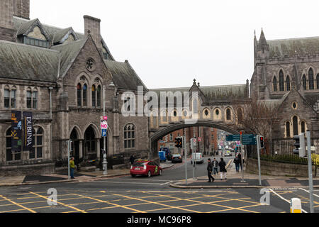 April 12th, 2018, Dublin Irland - Christ Church Cathedral, der vereinten Diözesen Dublin und Glendalough. Stockfoto