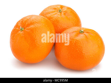 Tangerine Pfad isoliert Stockfoto