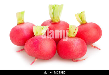 Radieschen Pfad isoliert Stockfoto