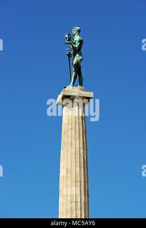 Victor Denkmal, Kalemegdan, Belgrad, Serbien Stockfoto