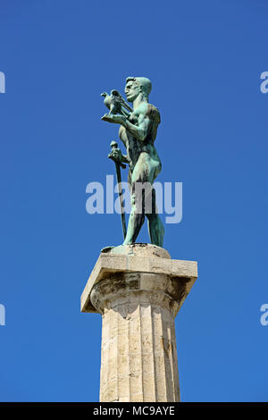 Victor Denkmal, Kalemegdan, Belgrad, Serbien Stockfoto