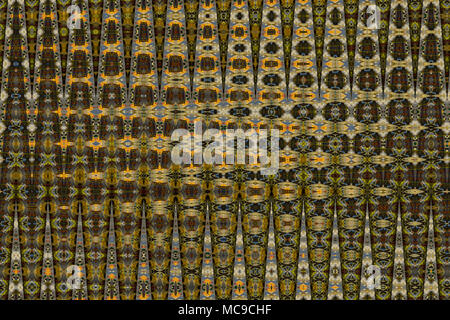 Doppelt belichtete Foto schräge Wände. Obwohl unreal Fragment der modernen Architektur Innenraum realistisch. Abstrakte schwarz-weiß Bild von Ind Stockfoto