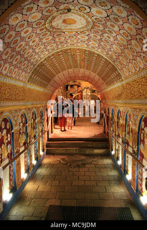 Im Inneren der Zahntempel in Kandy, Sri Lanka Stockfoto