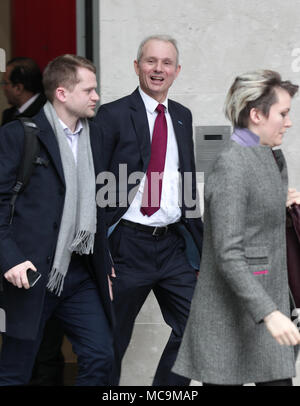 London, Großbritannien. 28. Januar, 2018. David Lidington Minister für das Cabinet Office bei den BBC-Studios in London gesehen Stockfoto