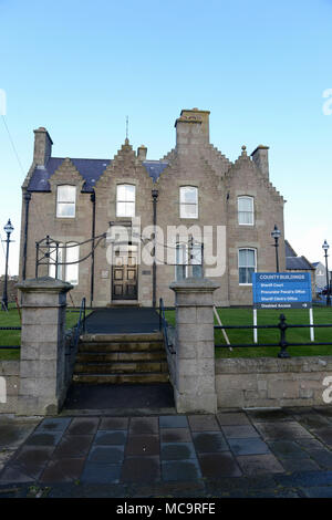 Lerwick Sheriff Court, Lerwick, Shetlandinseln, Schottland Stockfoto