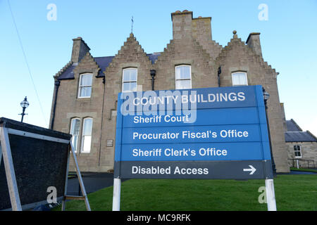 Lerwick Sheriff Court, Lerwick, Shetlandinseln, Schottland Stockfoto