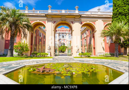 Genua (Genova), Juli 2, 2017 Innenhof des Palazzo Reale in Genua, Italien, Stockfoto