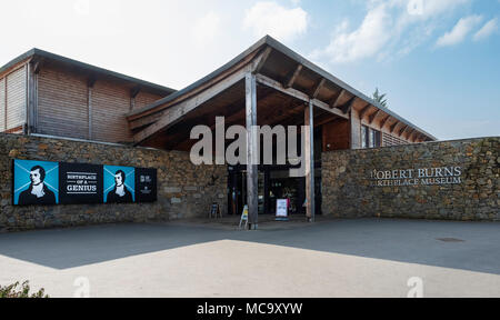 Die Außenseite des Robert Burns Birthplace Museum in Alloway, Ayrshire, Schottland, Großbritannien Stockfoto