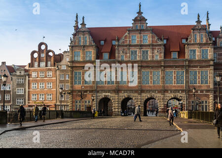 Grünes Tor in Danzig Stockfoto