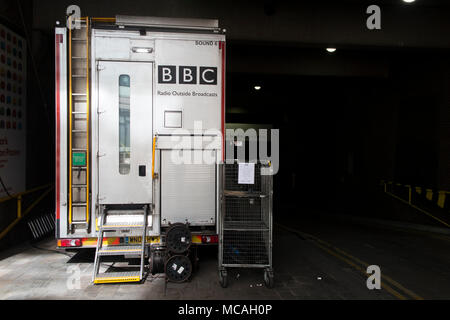 Ein BBC-Radio Übertragungswagen Stockfoto