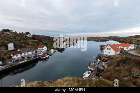 Rovaer in Haugesund, Norwegen - Januar 11, 2018: Die Rovaer Archipel in Haugesund, in der norwegischen Westküste. Stockfoto