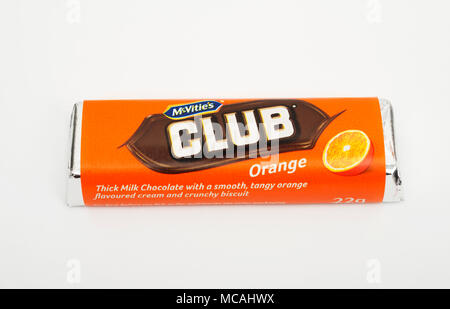 McVities Club orange Schokolade Keks Stockfoto