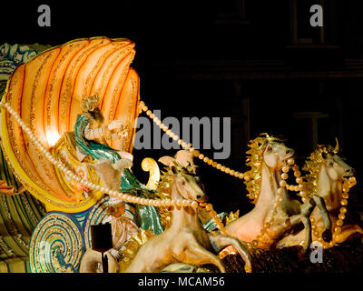 Mardi Gras Prade Float Rex im Troika-format Stockfoto