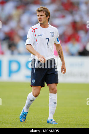 Gottlieb-Daimler-Stadion Stuttgart Deutschland 25. 06. 2006, FIFA World Cup Runde 16, England gegen Ecuador 1:0 --- David Beckham (ENG) Stockfoto