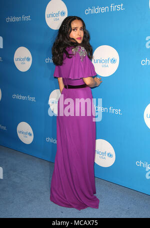 Bevely Hills, Ca. 14 Apr, 2018. Salma Hayek Pinault an der 7. Biennale UNICEF Ball Los Angeles im Beverly Wilshire Hotel in Beverly Hills, Kalifornien am 14. April 2018. Credit: Faye Sadou/Medien Punch/Alamy leben Nachrichten Stockfoto