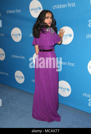 Bevely Hills, Ca. 14 Apr, 2018. Salma Hayek Pinault an der 7. Biennale UNICEF Ball Los Angeles im Beverly Wilshire Hotel in Beverly Hills, Kalifornien am 14. April 2018. Credit: Faye Sadou/Medien Punch/Alamy leben Nachrichten Stockfoto