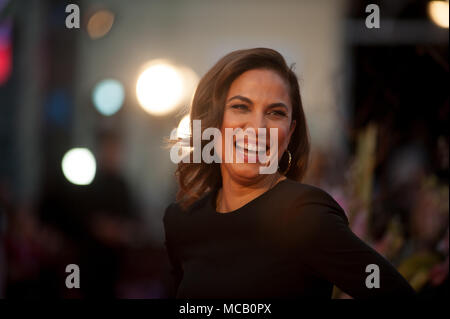 Malaga, Spanien. 14 Apr, 2018. Spanische Schauspielerin Toni Acosta Posen auf dem roten Teppich vor der Cervantes Theater während der 21. Internationalen Filmfestspiele, Malaga in Malaga. Credit: Jesus Merida/SOPA Images/ZUMA Draht/Alamy leben Nachrichten Stockfoto