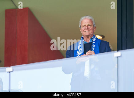 Hoffenheim-Hamburg Fußball, Hoffenheim, April 14, 2018 Dietmar Hopp, SAP-CEO und Sponsor TSG 1899 Hoffenheim - Hamburger SV 2-0 1. Division Bundesliga, Hoffenheim, April 14, 2018, Saison 2017/2018 © Peter Schatz/Alamy leben Nachrichten Stockfoto