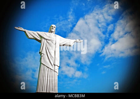 RIO DE JANEIRO, BRASILIEN - 09. Mai, 2012: Statue von Christus dem Erlöser Stockfoto
