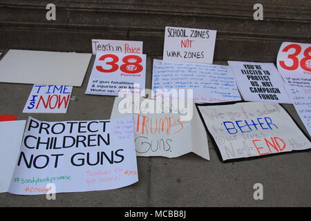 Boston anti-gun März Plakate Stockfoto