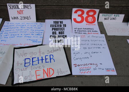 Boston anti-gun März Plakate Stockfoto