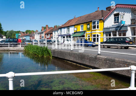 High Street, Stockbridge, Hampshire, England, Vereinigtes Königreich Stockfoto