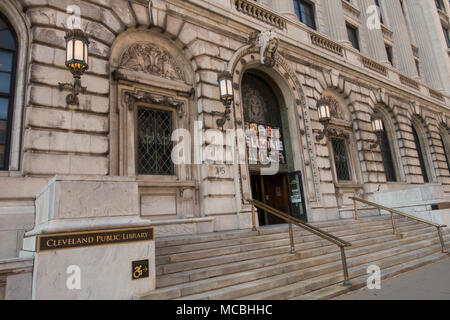 Öffentliche Bibliothek Cleveland Ohio Stockfoto