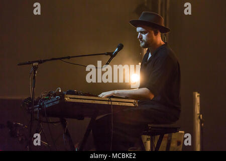 Die britische Electronica und Post-Dubstep-Act Sohn leben am Blue Balls Festival Luzern, Schweiz Stockfoto