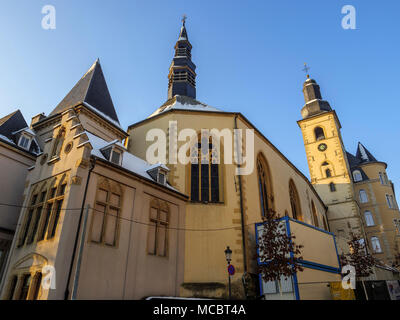 St. Michael, Rue Sigefroi, Luxemburg Stadt, Europa, UNESCO Weltkulturerbe Stockfoto