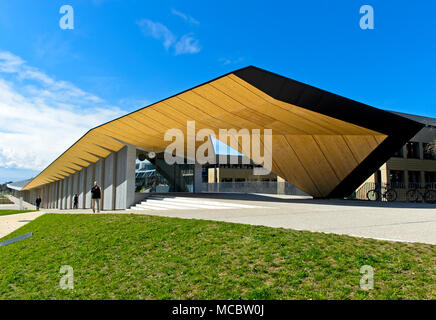 ArtLab Gebäude, Architekten Kengo Kuma, École Polytechnique Fédérale de Lausanne, EPFL, Lausanne, Schweiz Stockfoto