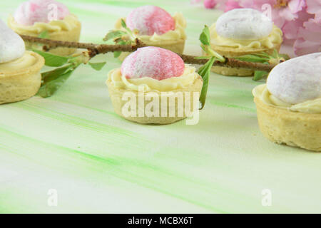 Sommer Obstkuchen und Blume Blüte Stockfoto